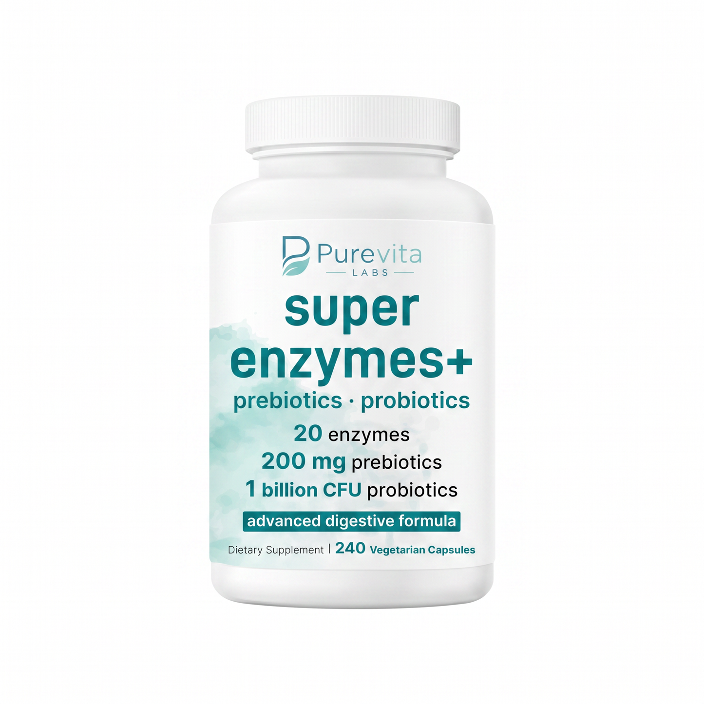 Super Enzymes + Prebiotics & 1 Billion CFU Probiotics